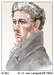 Heinrich von Langsdorff 1804, deutscher Arzt und Naturforscher
