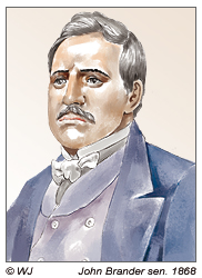 John Brander sen. 1869, Reeder aus Tahiti und Vertragspartner von Dutrou Bornier