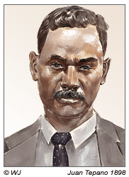 Juan Tepano 1898, Inselführer und Informant der Forschungsreisenden