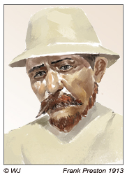 Frank Preston 1913 Decksoffizier auf der Mana-Yacht von Katherine Routledge