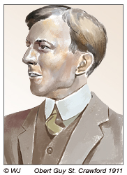 Obert Guy St. Crawford 1911, wollte als Archäologe für die Routledges auf der Osterinsel arbeiten, hat aber zuvor gekündigt
