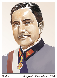 Präsident Augusto Pinochet 1973