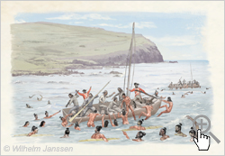 Bild 161 Studie: Fr. W. Beechey 1825 und die Osterinsel