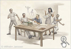 Bild 202 Studie: Thomas Barthel 1957 auf der Osterinsel 